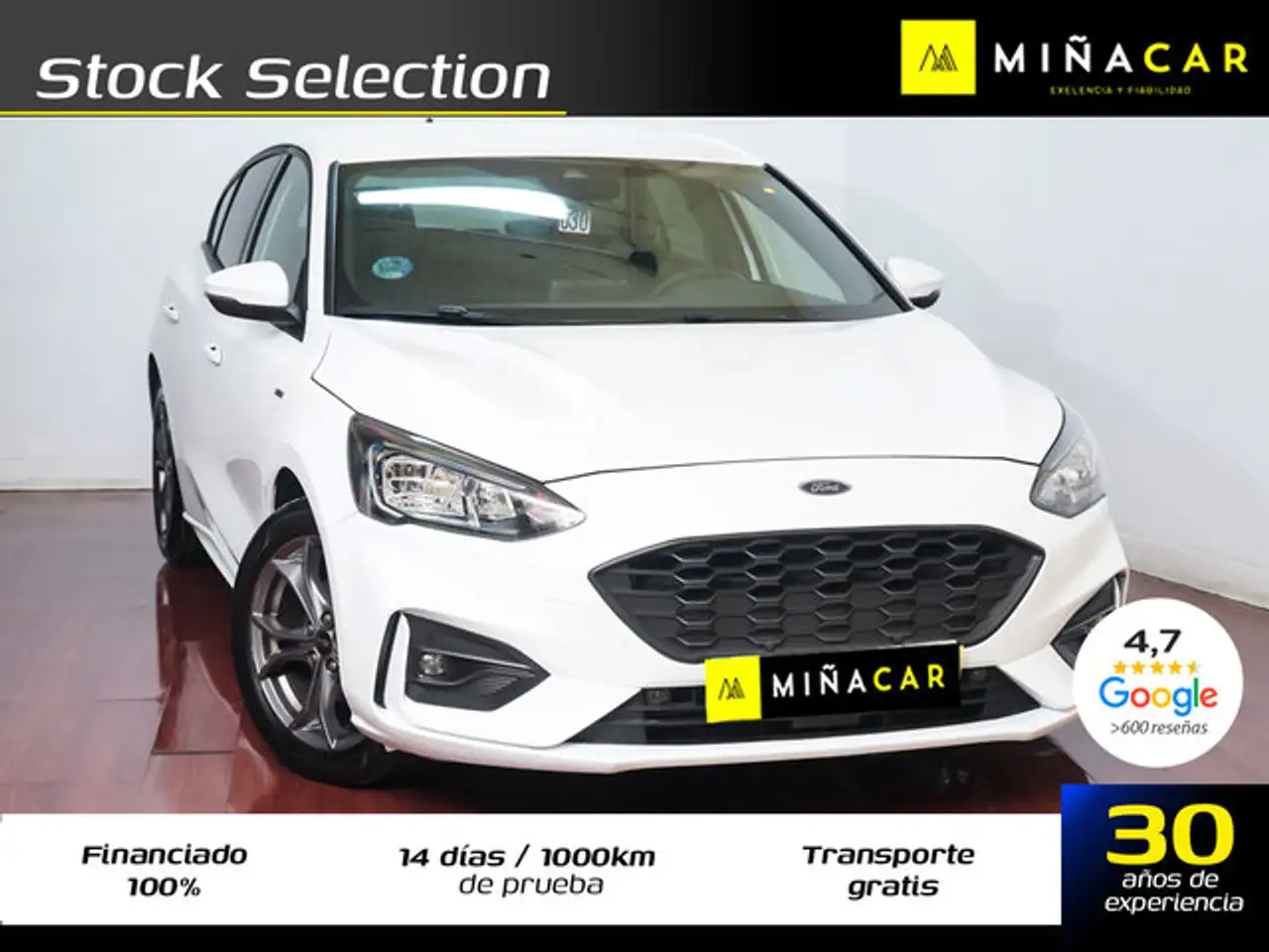  Renting Ford Focus 1.0 Ecoboost MHEV ST-Line 125 Blanco