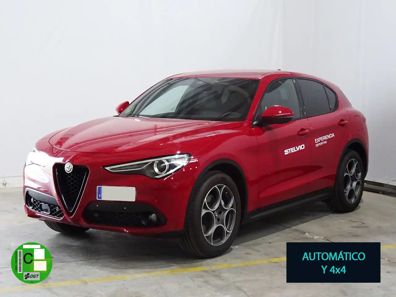 Renting Alfa Romeo Stelvio 2.2 Diesel 140kW (190cv) SPRINT AWD Rojo
