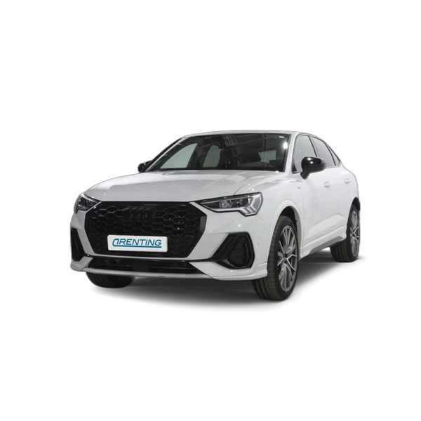 Renting Audi Q3 Sportback 35 TDI Black line S tronic Blanco