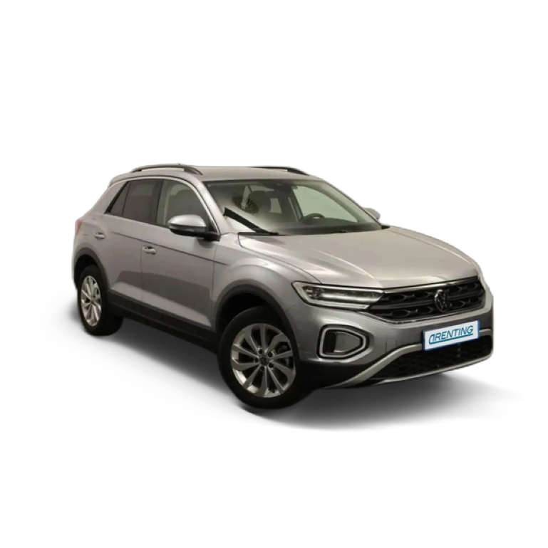 Renting Volkswagen T-Roc 1.5 TSI Life DSG7 Plateado 1
