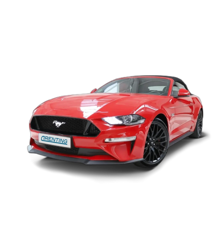 Renting Ford Mustang Convertible 5.0 Ti-VCT GT Aut. Rojo