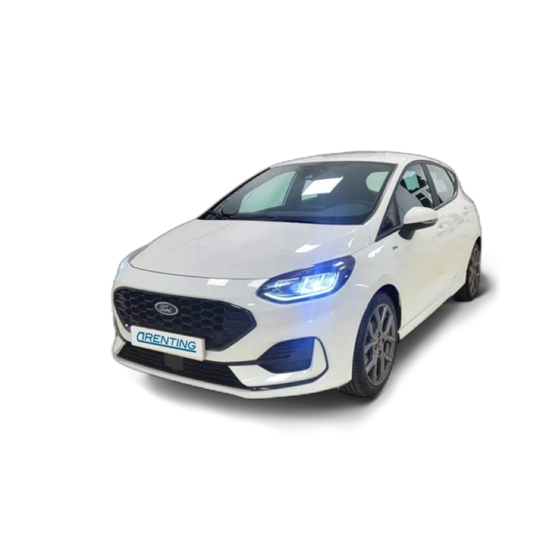 Renting Ford Fiesta 1.0 EcoBoost MHEV ST Line 125 Blanco