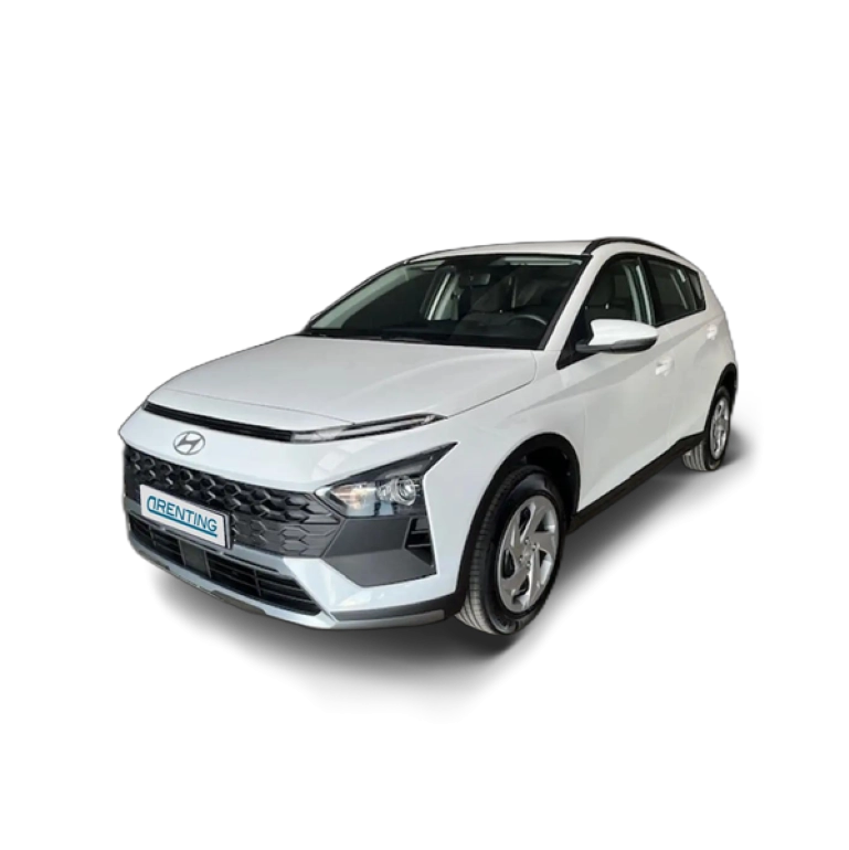 Renting Hyundai BAYON 1.2 MPI Klass Blanco