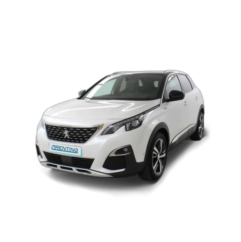 Renting Peugeot 3008 1.2 PureTech 96KW S&amp;S GT Line EAT8 Blanco