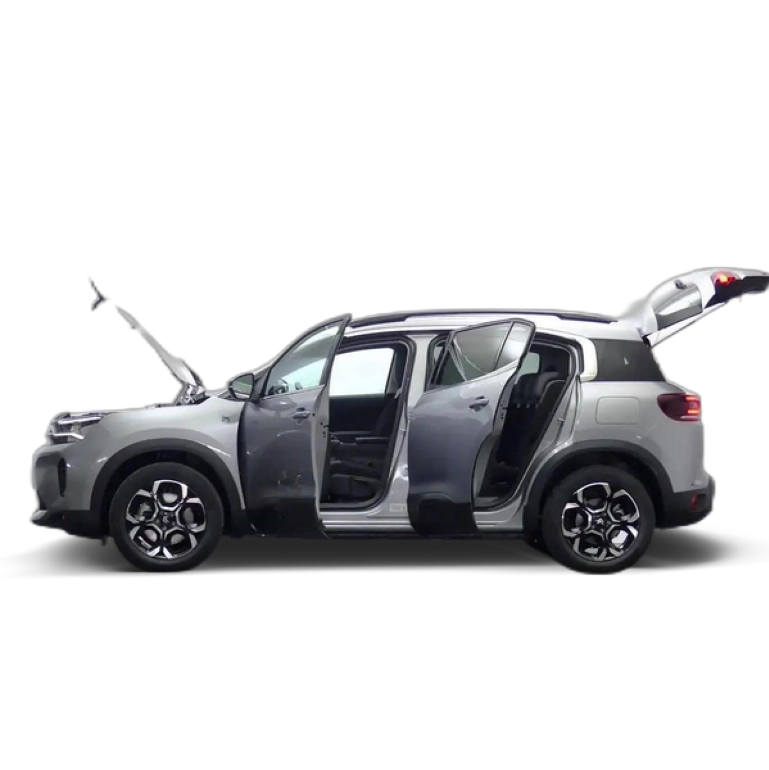 Renting Citroen C5 Aircross 1.6 HYBRID 225 FEEL PACK AUTO 225 5P Gris