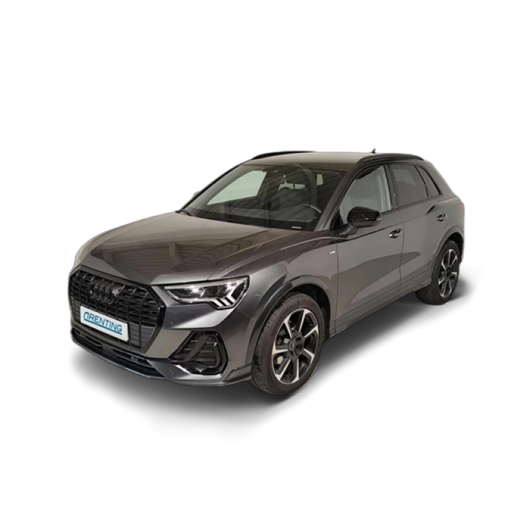 Renting Audi Q3 35 TFSI Black line S tronic Gris