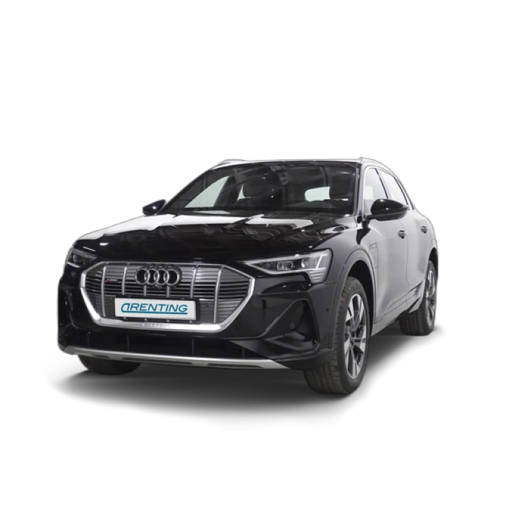 Renting Audi e-tron 55 quattro S line plus Negro