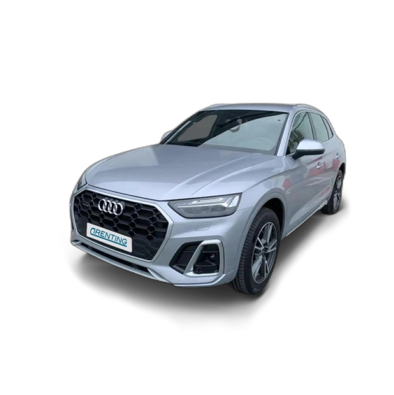 Renting Audi Q5 55 TFSIe S line quattro-ultra S tronic Plateado