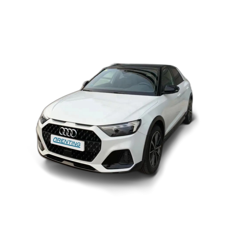 Renting Audi A1 Sportback 30 TFSI Black line S tronic Blanco