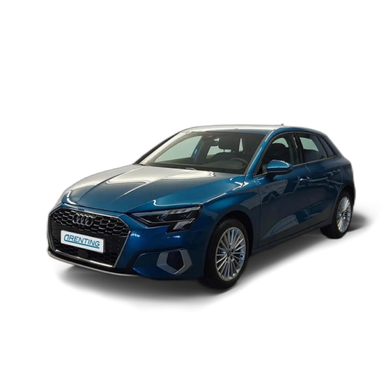 Renting Audi A3 Sportback 35TDI Advanced S tronic Azul 1