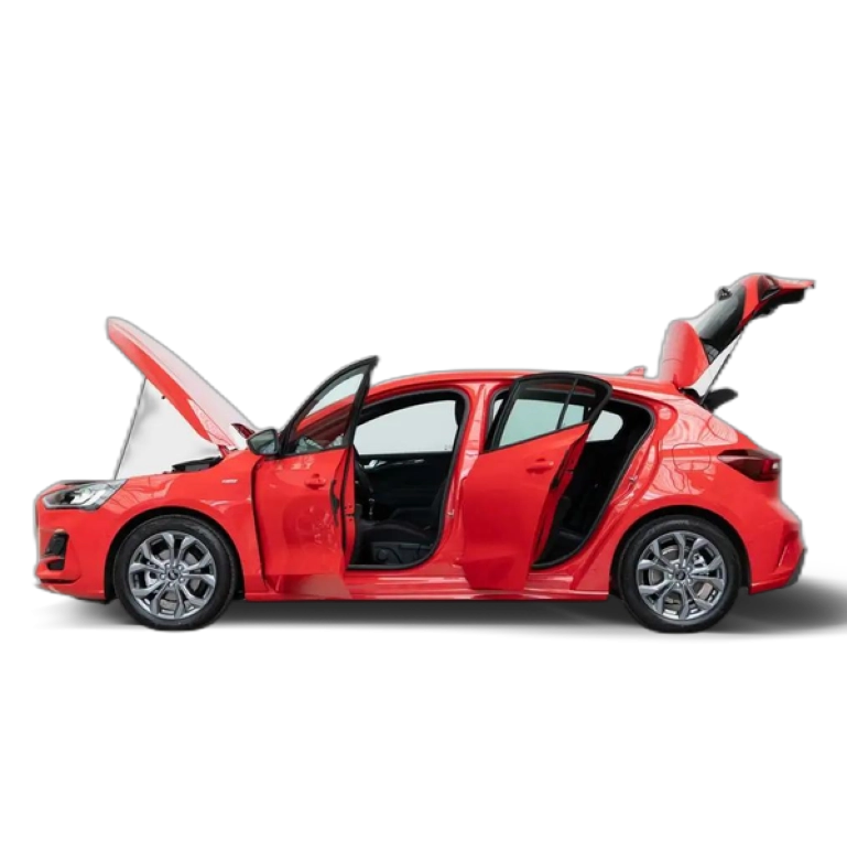 Renting Ford Focus 1.0 ECOBOOST MHEV 114KW ST-LINE 155CV 5P Rojo 1