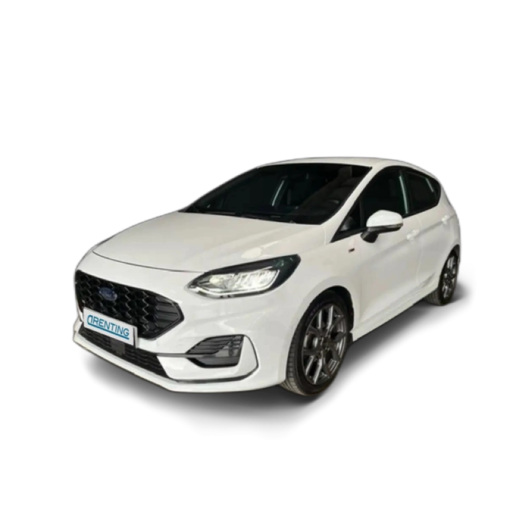 Renting Ford Fiesta 1.0 EcoBoost MHEV ST Line 125 Blanco 1
