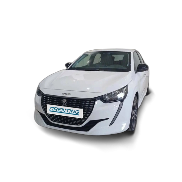 Renting Peugeot 208 1.2 Puretech S&amp;S Active Pack 75 Blanco