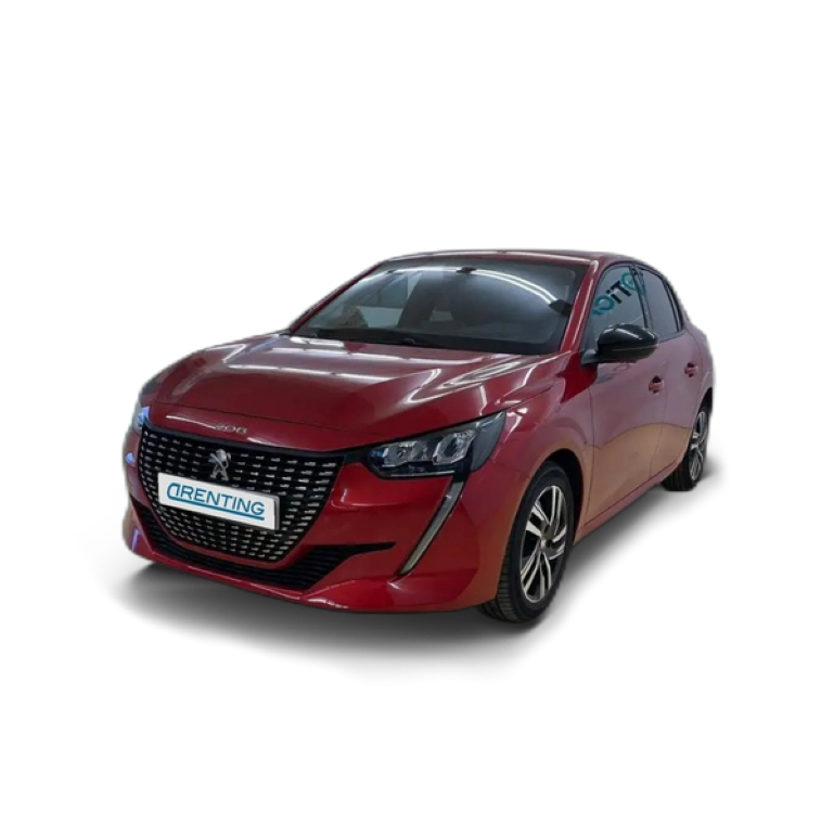 Renting Peugeot 208 1.2 Puretech S&amp;S Allure 100 Rojo