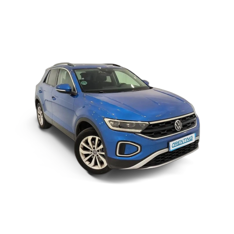 Renting Volkswagen T-Roc 1.5 TSI Life DSG7 Azul