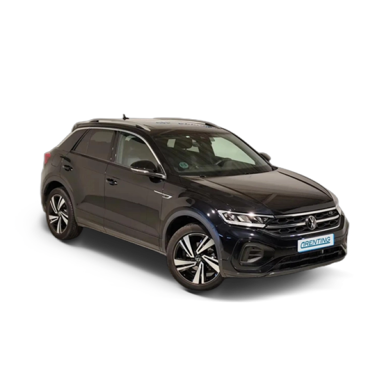 Renting Volkswagen T-Roc 1.5 TSI R-Line 110 kW Negro