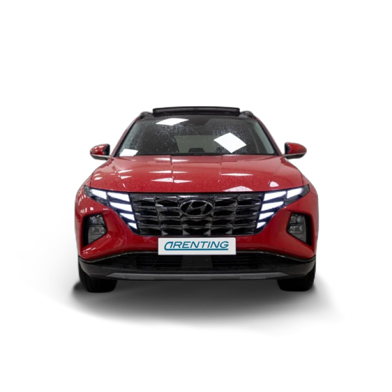 Renting Hyundai TUCSON 1.6T 252CV PHEV 4&#215;4 AT Tecno Sky Llav.D. Rojo