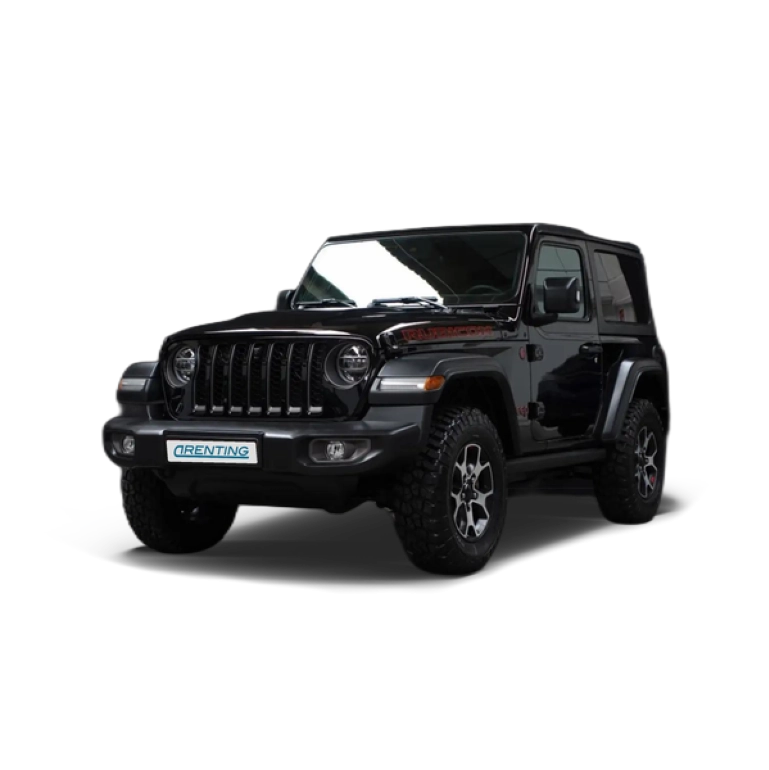 Renting Jeep Wrangler 2.0T GME Rubicon 8ATX Negro