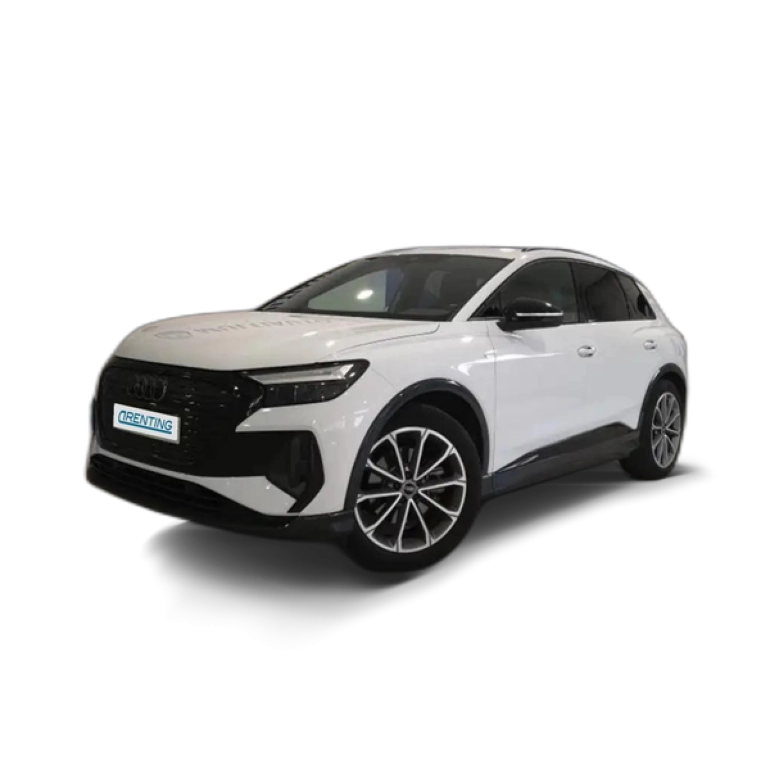 Renting Audi Q4 e-tron 35 Black Line 55KWh Blanco
