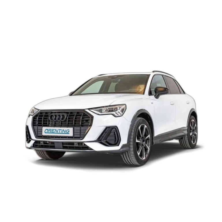 Renting Audi Q3 35 TFSI Black line S tronic Blanco