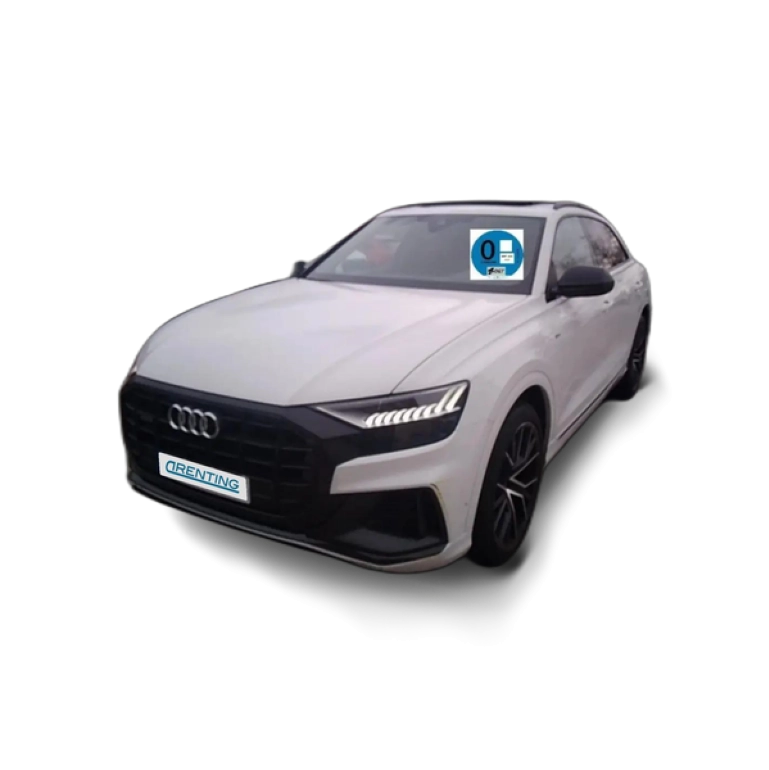 Renting Audi Q8 60 TFSIe S line plus quattro Blanco