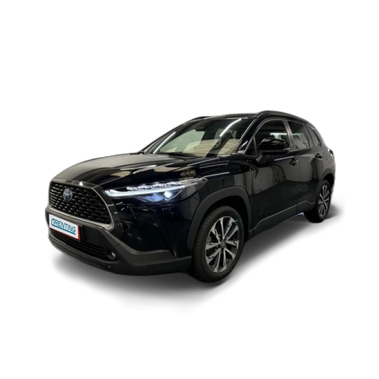 Renting Toyota Corolla Cross Hybrid 2.0 Style Plus Negro