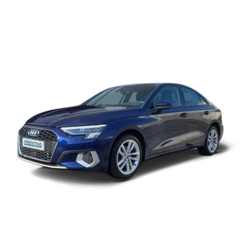Renting Audi A3 Sedán 35 TFSI Advanced S tronic Azul