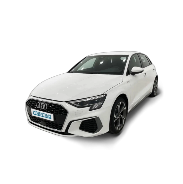 Renting Audi A3 Sportback 30TDI S line S tronic Blanco