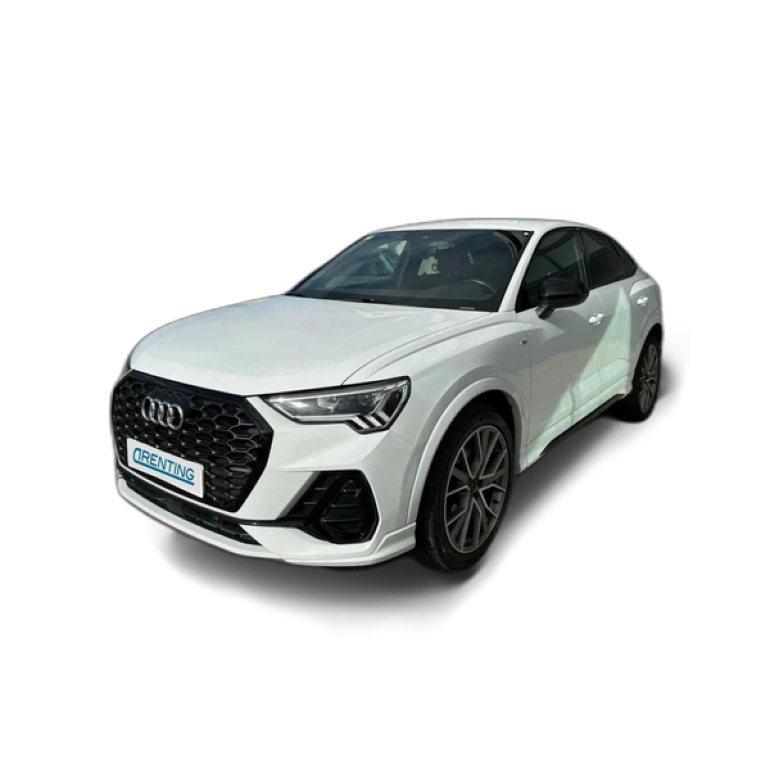 Renting Audi Q3 Sportback 35 TDI Black line S tronic Blanco 1