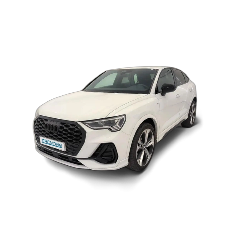 Renting Audi Q3 Sportback 35 TFSI Black line S tronic Blanco 3