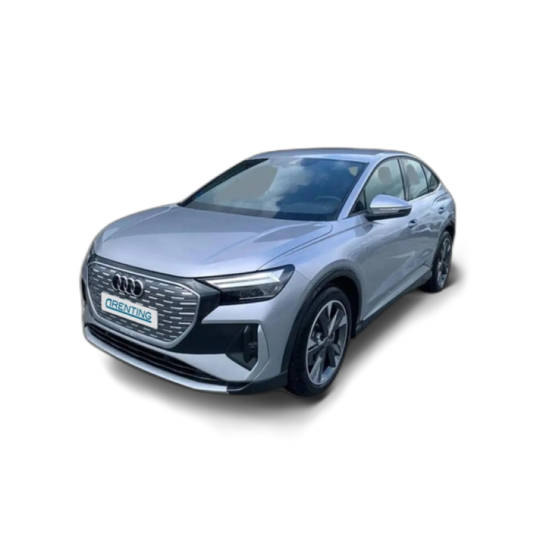 Renting Audi Q4 e-tron Sportback 40 S-Line 82KWh Plateado