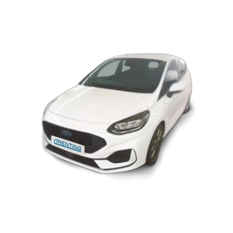 Renting Ford Fiesta 1.0 EcoBoost MHEV ST Line 125 Blanco 2