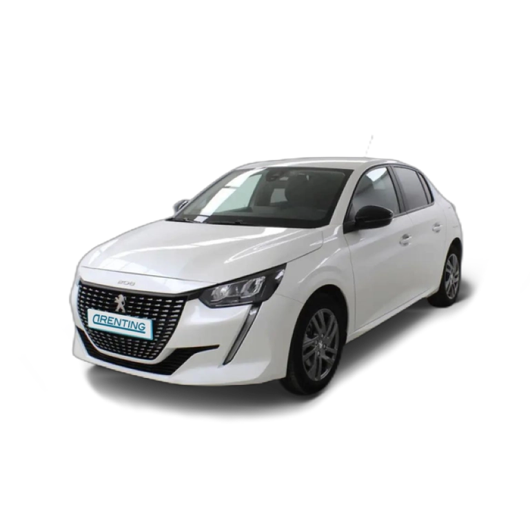 Renting Peugeot 208 1.2 Puretech S&amp;S Active Pack 100 Blanco 1