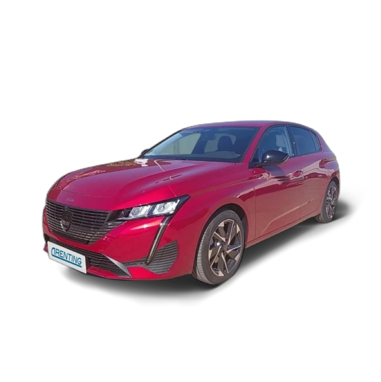 Renting Peugeot 308 1.5 BlueHDi S&amp;S Allure Pack EAT8 130 Rojo