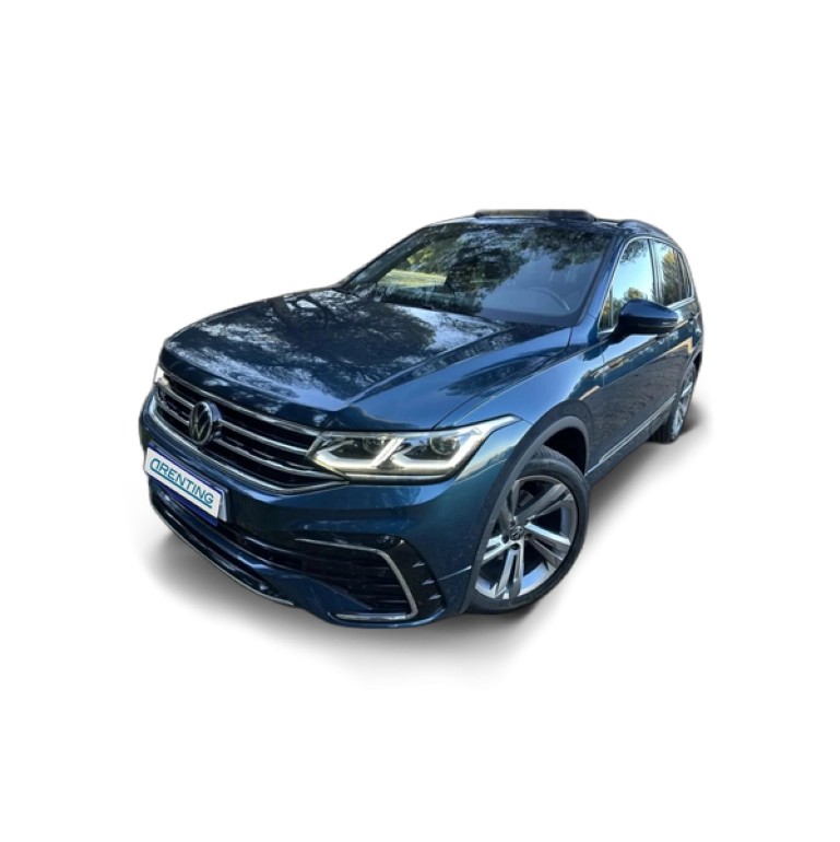 Renting Volkswagen Tiguan 2.0TDI R-Line 4Motion DSG 110kW Azul