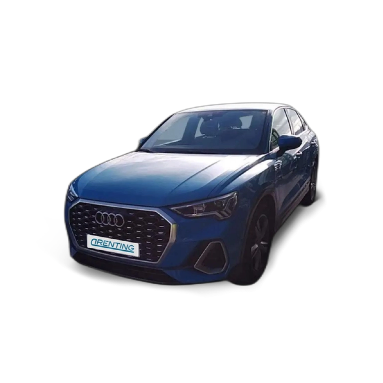 Renting Audi Q3 35 TDI S line S tronic 110kW Azul