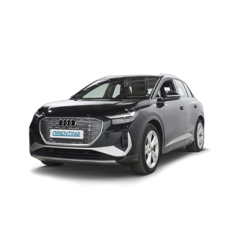 Renting Audi Q4 e-tron 40 S Line 82KWh Negro