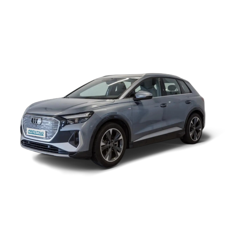 Renting Audi Q4 e-tron 40 S Line 82KWh Azul