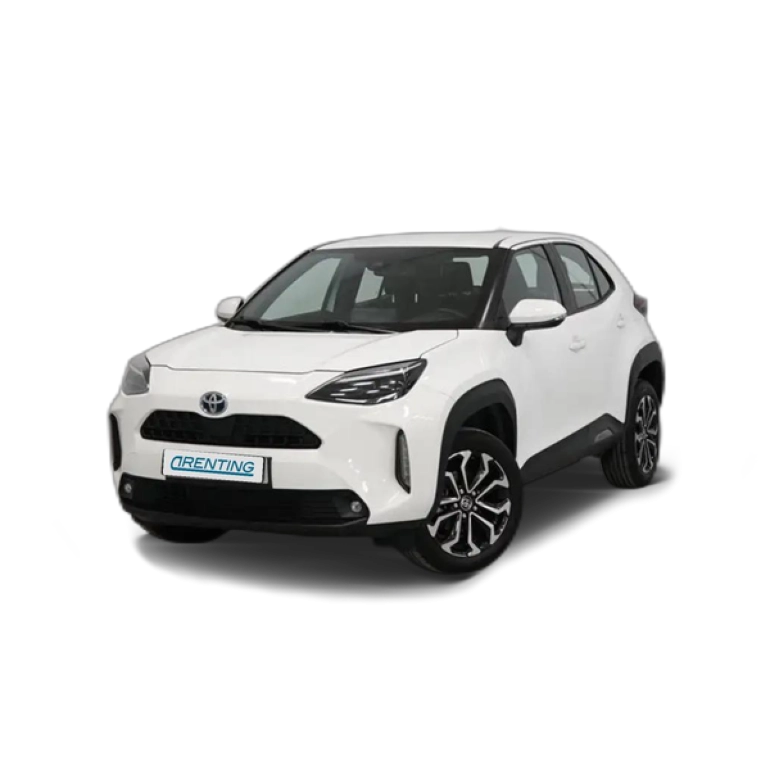 Renting Toyota Yaris Cross 5 puertas Active Tech 120H e-CVT Blanco