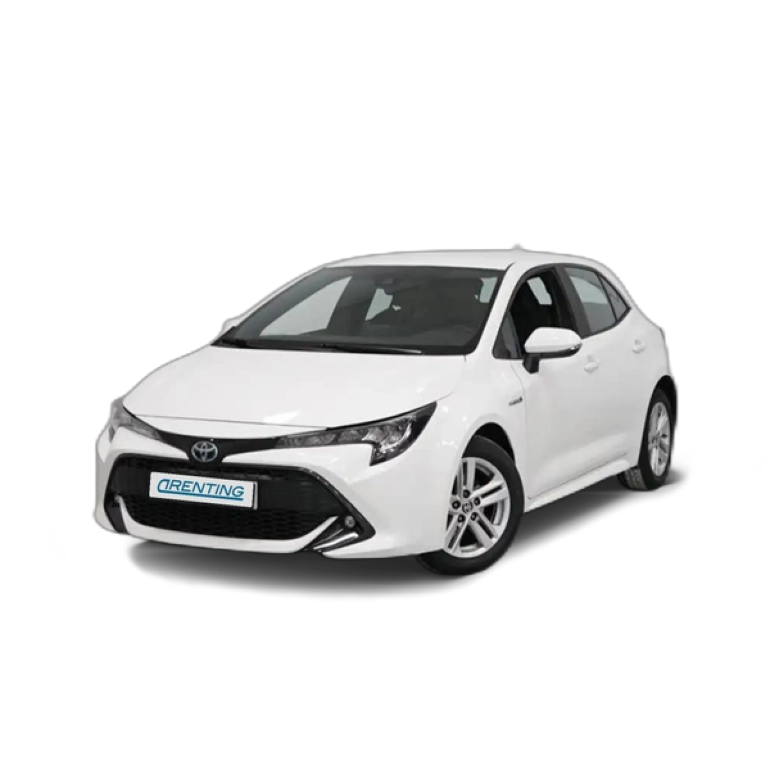 Renting Toyota Corolla 5 Puertas Active Tech 125H e-CVT Blanco