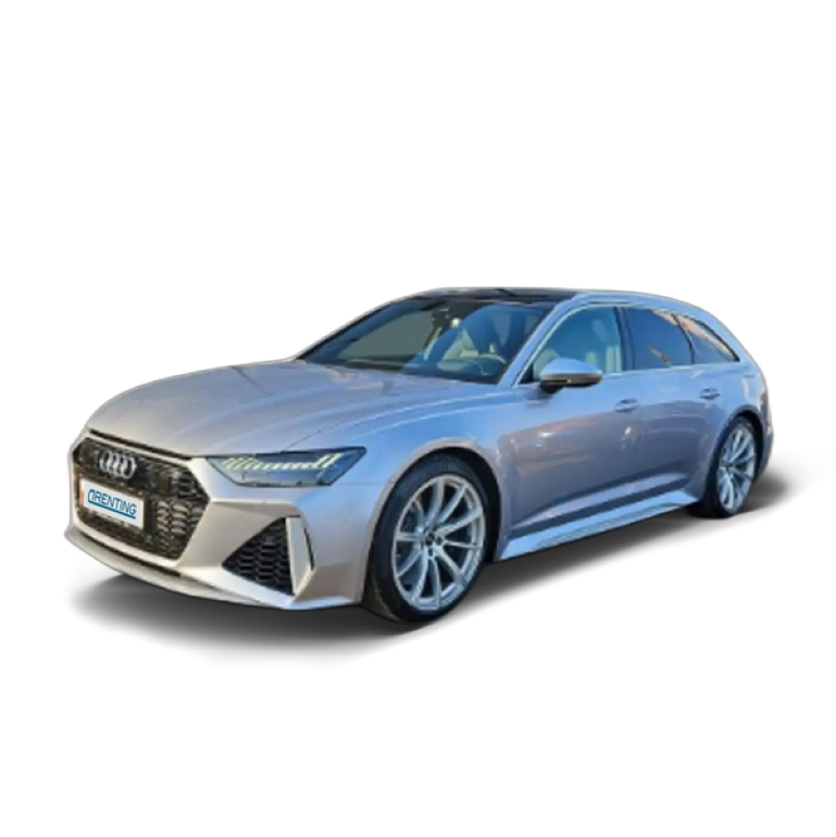 Renting Audi RS6 Avant TFSI quattro Tiptronic Plateado