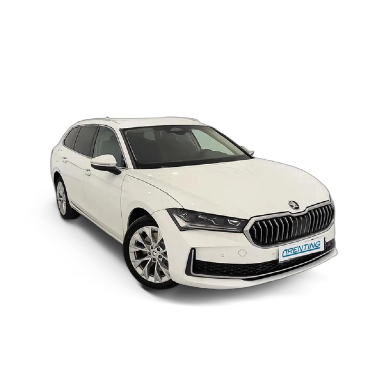 Renting Skoda Superb Combi 1.5 PHEV TSI IV Selection 150kW Blanco