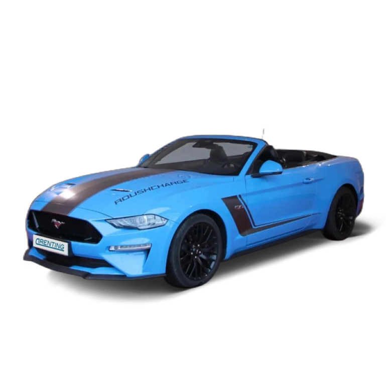 Renting Ford Mustang Convertible 5.0 Ti-VCT GT Aut. Azul