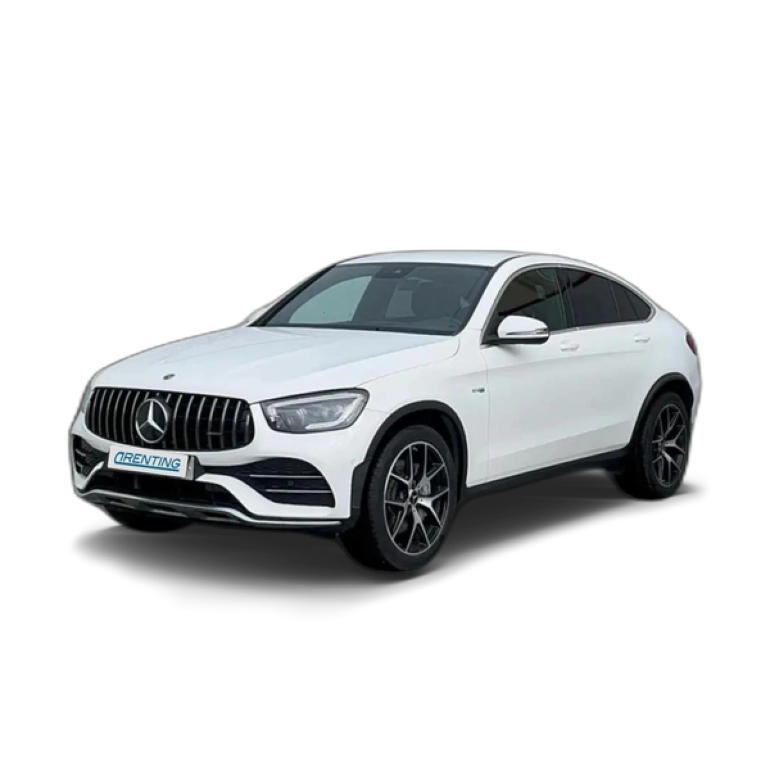 Renting Mercedes-Benz GLC 43 AMG Coupé Mercedes-AMG 4MATIC Blanco