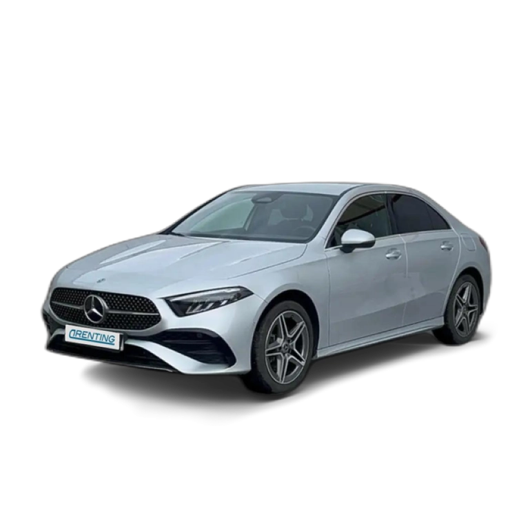 Renting Mercedes-Benz A 250 e Sedán Plateado 1
