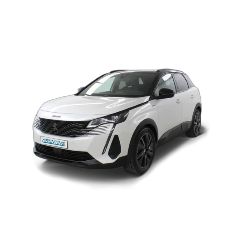 Renting Peugeot 3008 Hybrid 300 e-EAT8 GT Blanco