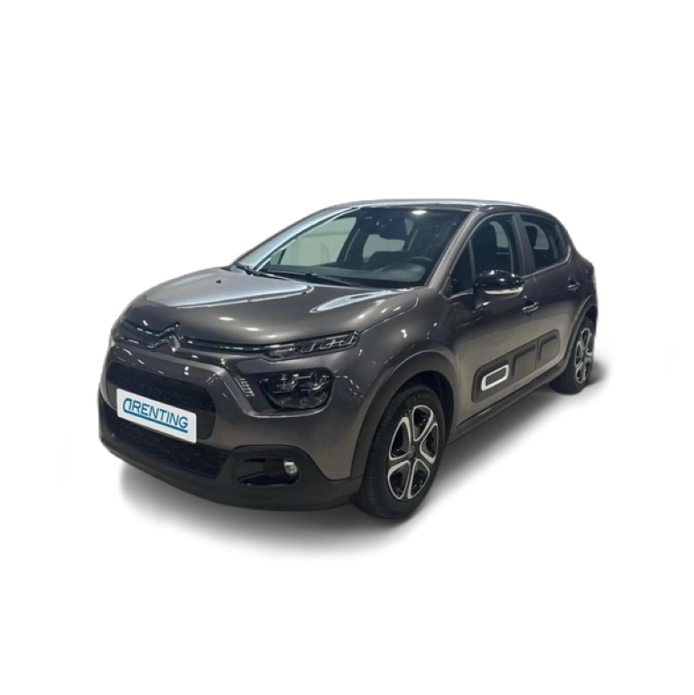 Renting Citroen C3 PureTech 60KW (83CV) Plus Gris 3