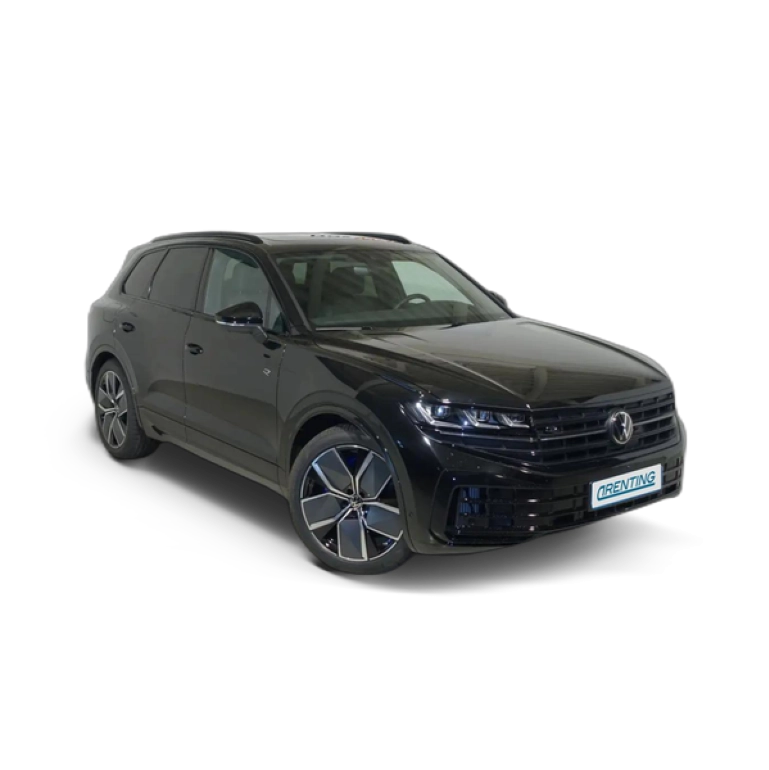 Renting Volkswagen Touareg R 3.0 V6 TSI eHYBRID 340kW Tip 4M Negro