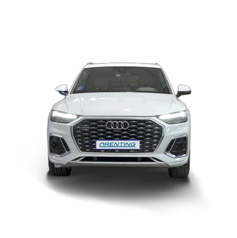 Renting Audi QUATTRO S line 40 TDI 150kW quattroultra Blanco