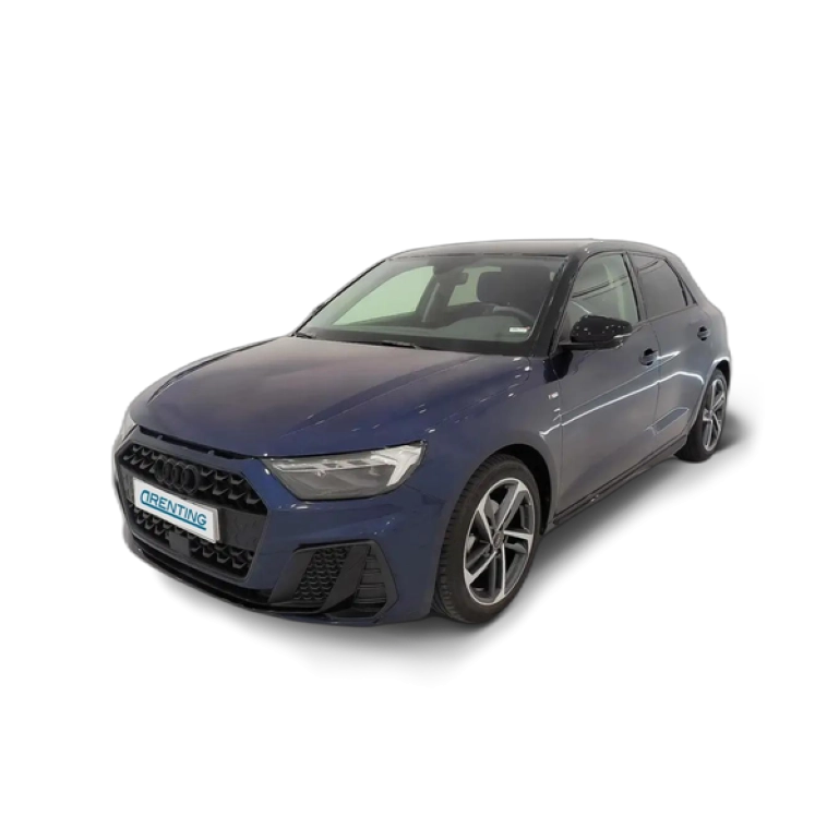 Renting Audi A1 Sportback 30 TFSI Adrenalin Black edition Azul